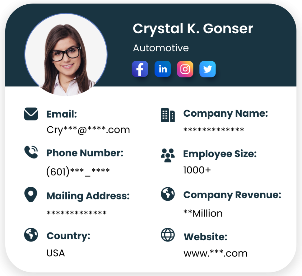 Automotive Industry Email Lists