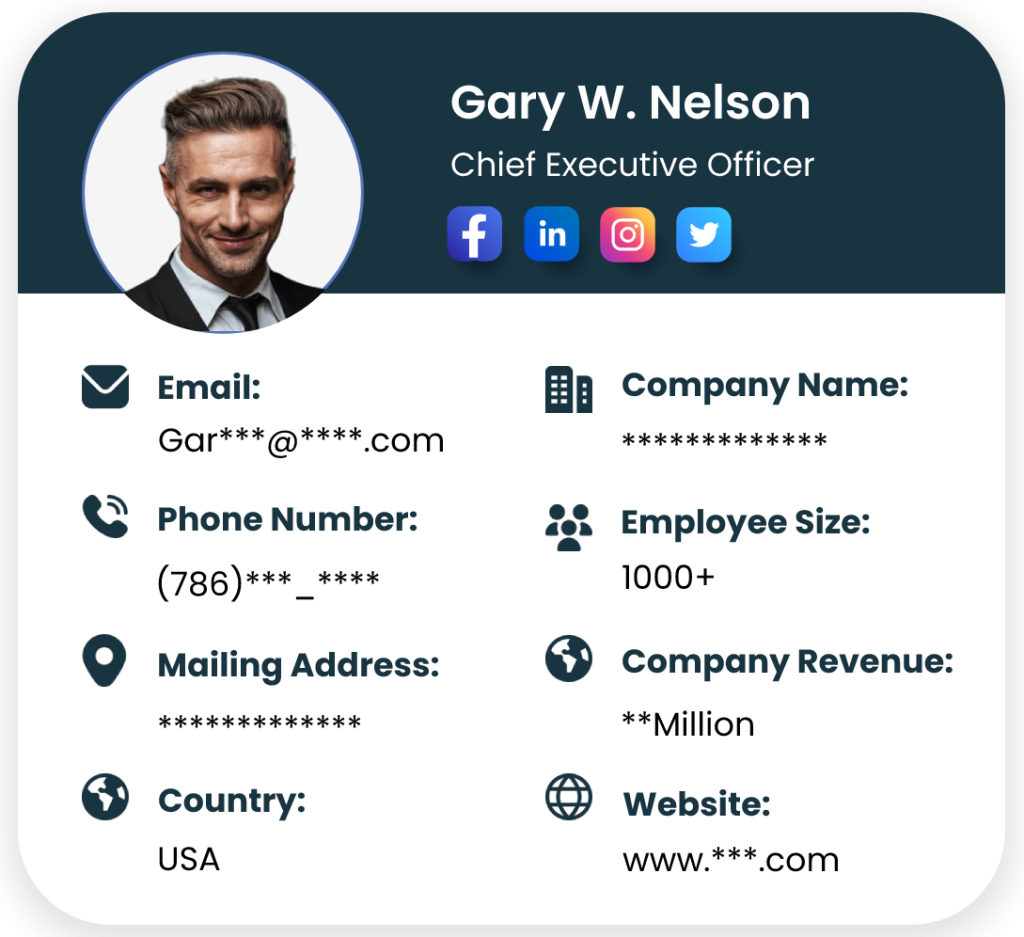 Chief Executive Officer Email Lists