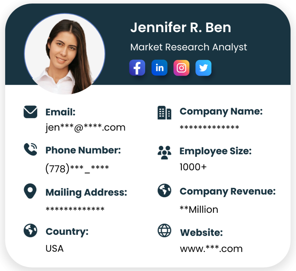 Market Research Analyst Email Lists