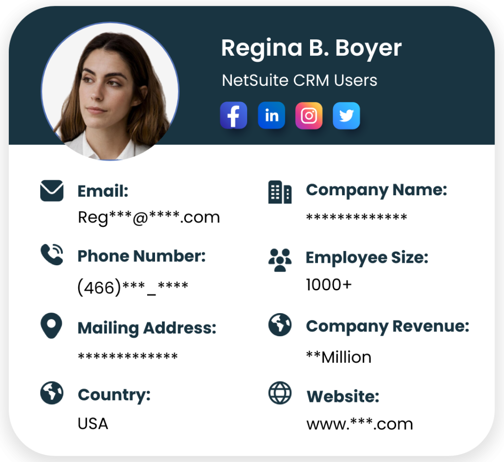NetSuite CRM Users Email Lists