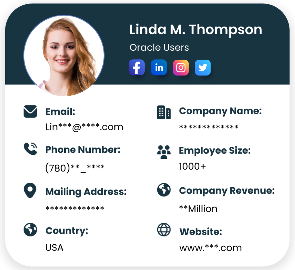 Oracle Users Email List